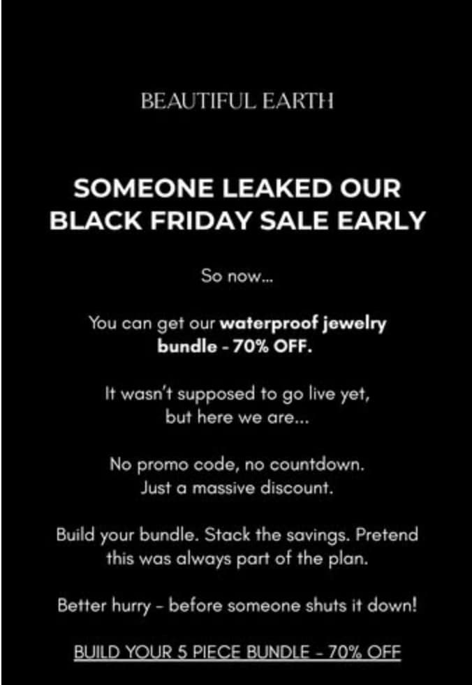 Beautiful Earth Boutique ad creative