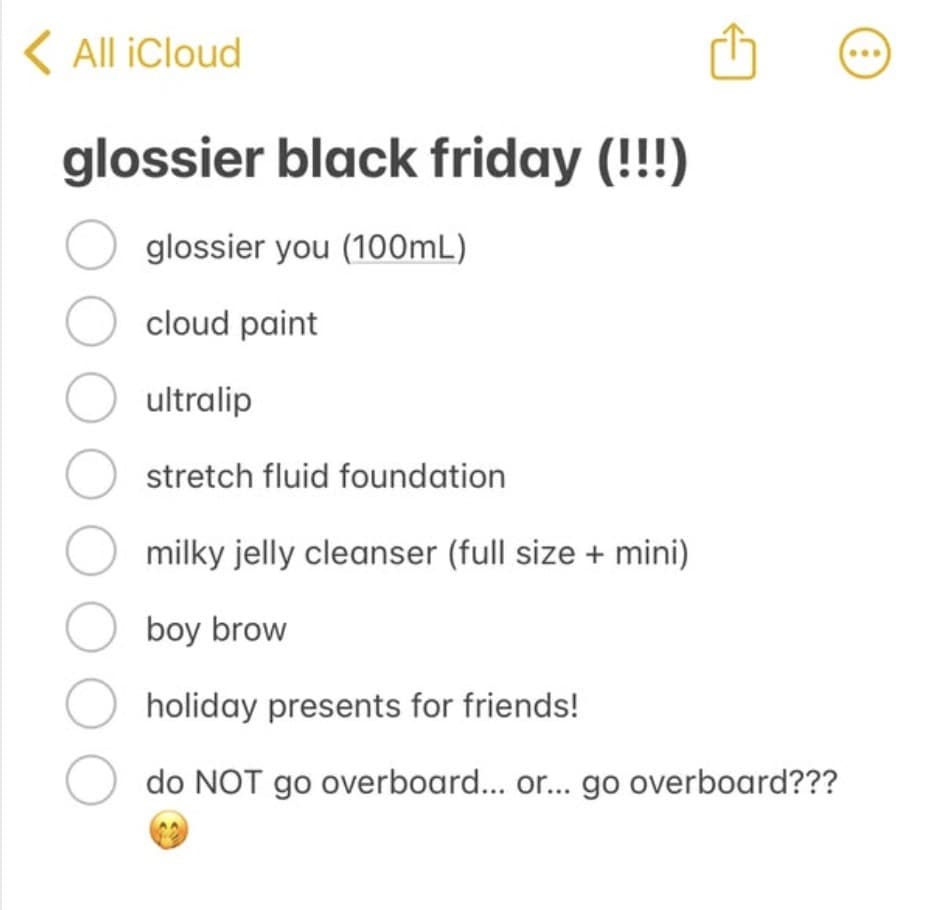 Glossier ad creative