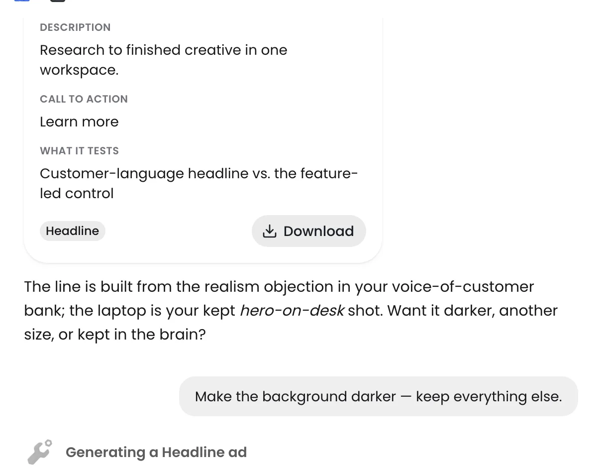 ViralMojo: a generated AI UGC video ready to download